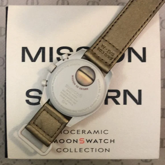 swatch and omega co-branded planet moon swatch Saturn watch